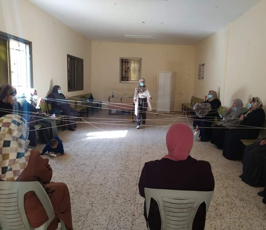 A group of women taking part in one of the group counselling sessions provided by PSCCW counselor