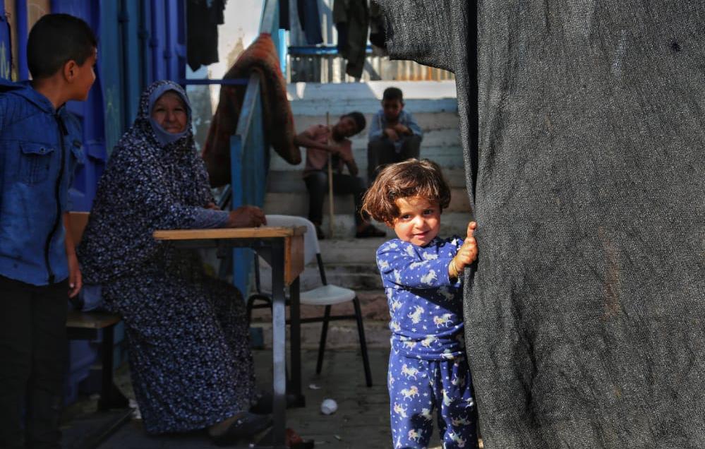 Internally displaced people in Gaza following of Israeli airstrikes in May 2021. ©Photo by Mohammad Lubbad