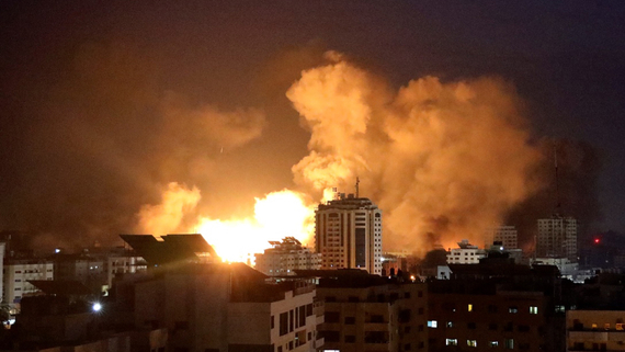 Tal al Hawa neighbourhood of Gaza, 16 October 2023. Photo by UNICEF/Eyad El Baba