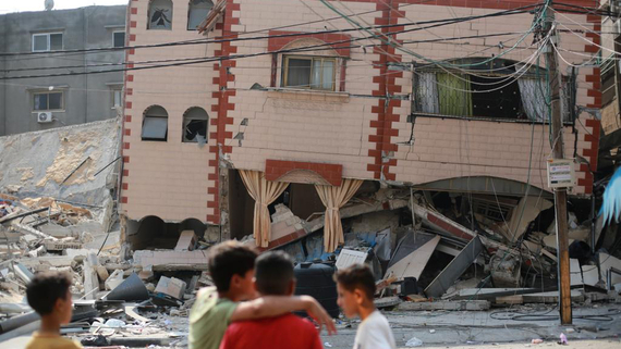 Sheikh Redwan Neighborhood / Gaza city, 8 Oct 2023. Photo by Bashar Taleb