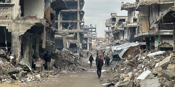 الخراب في غزة - تصوير اولغا تشريفكو- مكتب تنسيق الشؤون الإنسانية