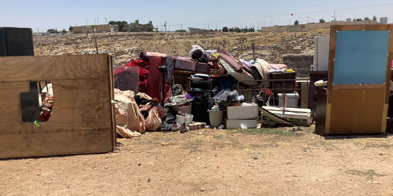 מבנה מגורים שנהרס בענאתא. צילום: משרד האו״ם לתיאום עניינים הומניטריים