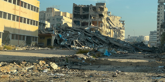 הרס בעיר עזה. צילום: אולגה צ'רבקו, משרד זכויות האדם