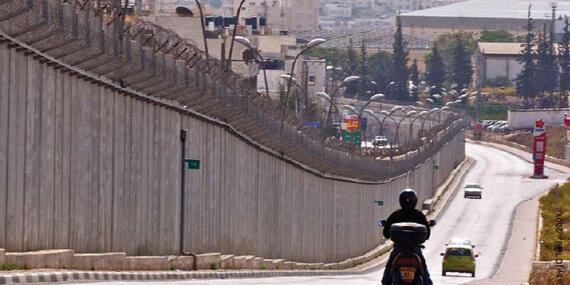 The Barrier in Ar Ram, Jerusalem. Photo by JC Tordai