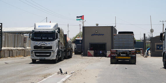 Karem Shalom Crossing. May 17, 2018. Photo by OCHA