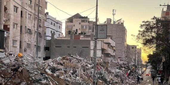 Destruction in Gaza following Israeli strike May 2021 ©Photo by Hazem al Abyad for OCHA