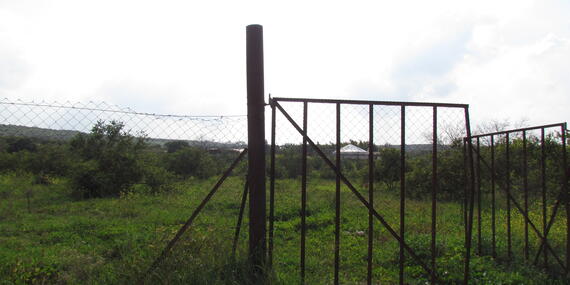 Abandoned lands behind the Barrier in Qalqiliya due to the lack of permits. February 2019