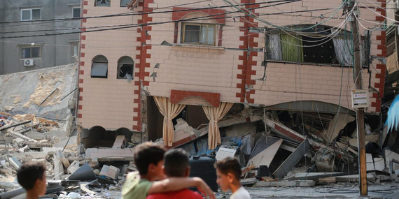 Sheikh Redwan Neighborhood / Gaza city, 8 Oct 2023. Photo by Bashar Taleb