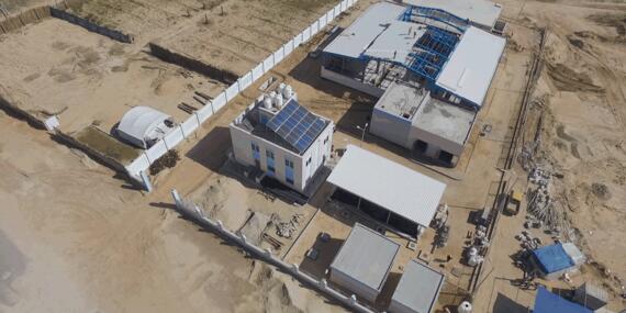 Newly inaugurated desalination plant in Deir al Balah, Gaza 2017. © Photo by UNICEF