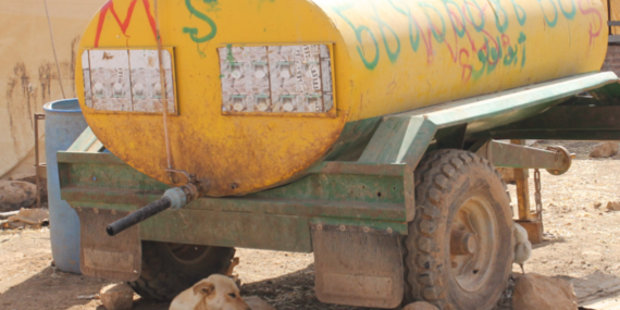 Archive picture: Water tank, Al Hadidiya, 2012