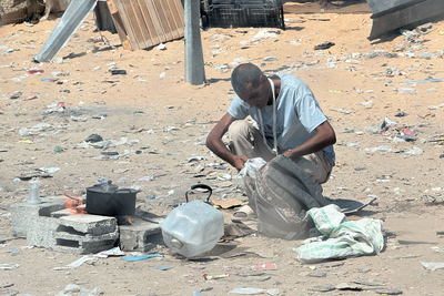 أكثر من مليوني شخص يواجهون ظروفًا عصيبة بسبب المجاعة والحرب المستمرة. المصدر: مكتب الأمم المتحدة لتنسيق الشؤون الإنسانية/أولغا تشيريفكو