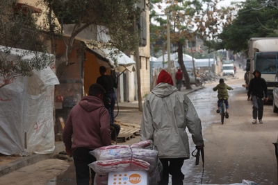 Humanitarian response in Deir al Balah, December 2025. Photo by OCHA
