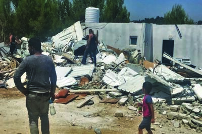 Home demolished by the Israeli authorities in East Jerusalem on 30 August. ©Photo by OCHA.