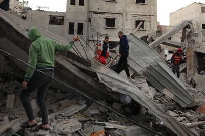 الدمار في قطاع غزة. تصوير جمعية الهلال الأحمر الفلسطيني، 1 كانون الأول/ديسمبر 2023