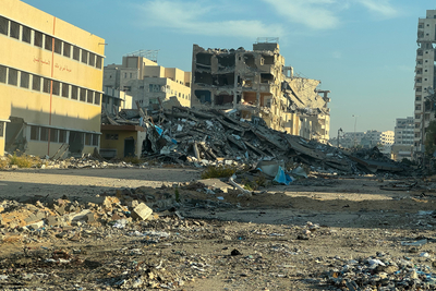 הרס בעיר עזה. צילום: אולגה צ'רבקו, משרד זכויות האדם