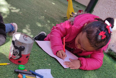 Activities at Fadia's kindergarten.