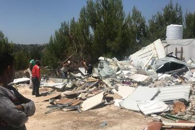 Demolition of residential structure Al Walja , Bethlehem 25 Aug 202 , ©Photo by OCHA