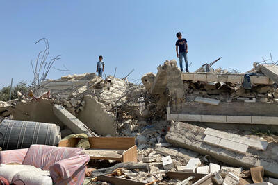 Home demolished in Beit Sira village (Ramallah) on 17 September 2020. Photo by OCHA