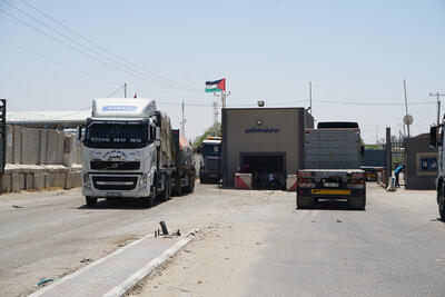 Karem Shalom Crossing. May 17, 2018. Photo by OCHA