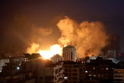 שכונת תל אל-הווא בעזה, 16 באוקטובר 2023. צילום: יוניסף / עייאד אל-באבה.