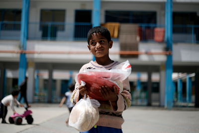 Gaza IDP-Al Zaytoon school. Photo by Iyad al Baba