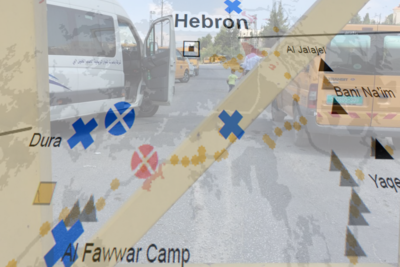 Hebron closure map, 5 July 2016