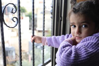 A child in Jenin refugee camp. January 2023. Photo by UNRWA