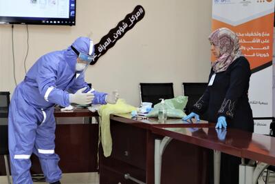 Staff at quarantine facilities receive training in proper use of PPE, protection concerns and referral